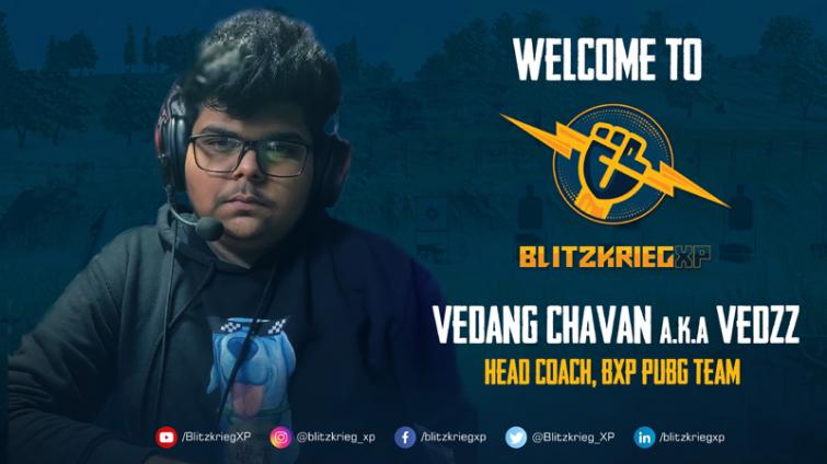 BlitzkriegXP signs Vedang Chavan A.K.A Vedzz as head coach for BXP PUBG Team