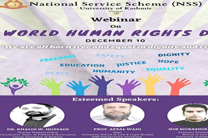 J&K: KU's NSS organises webinar to mark Human Rights Day