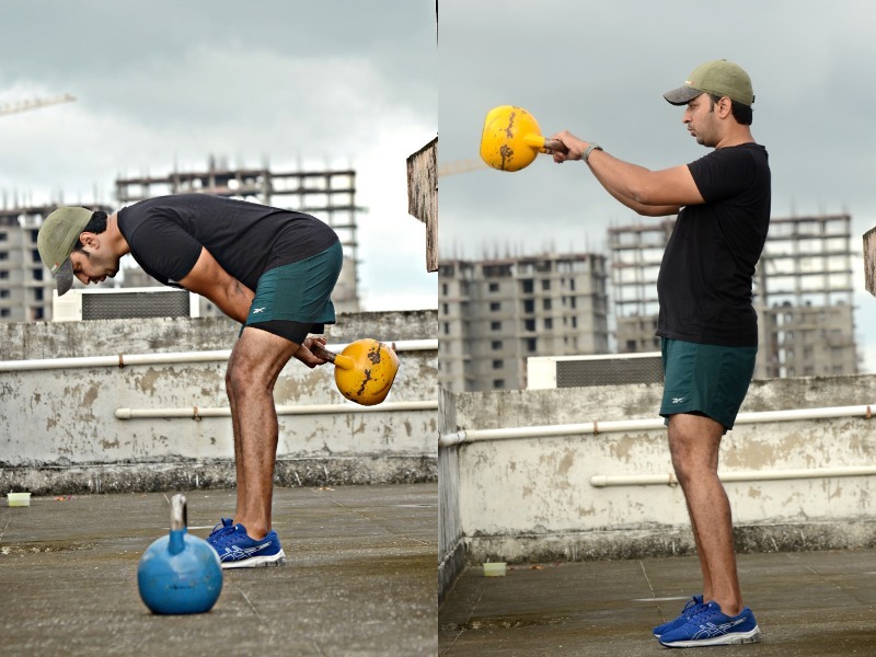 Kettlebell Swings. Images: Avishek Mitra/IBNS.