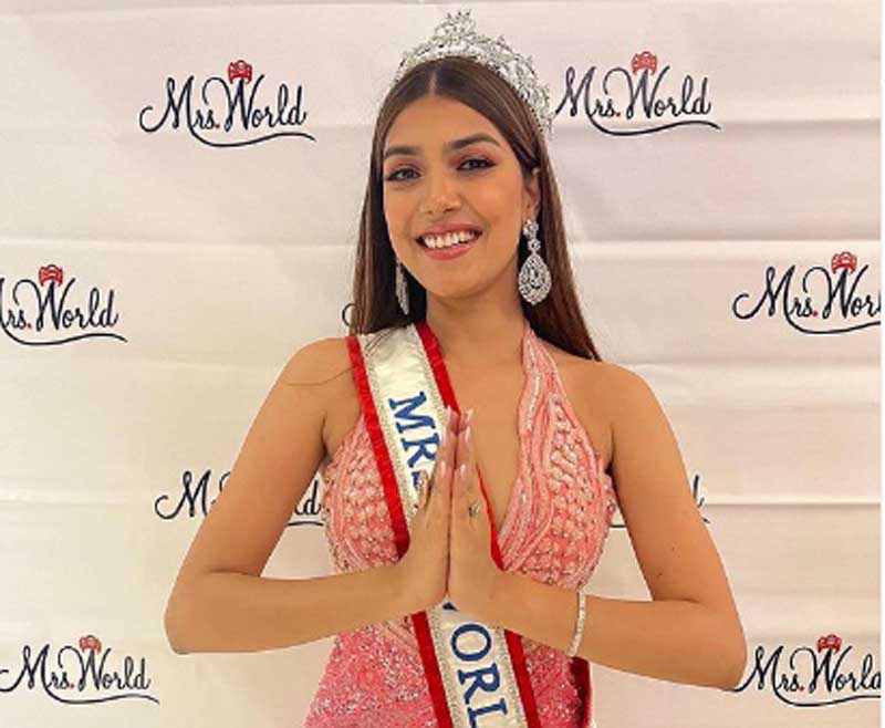 India's Sargam Koushal wins Mrs World title after 21 years