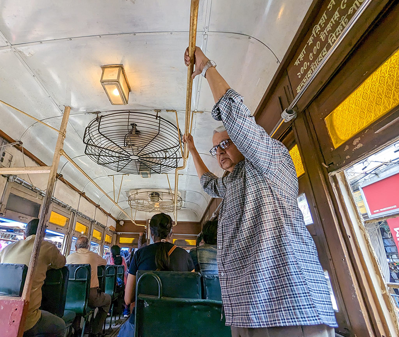 Senior citizens love trams