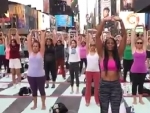 Yoga enthusiasts celebrate International Yoga Day across the globe