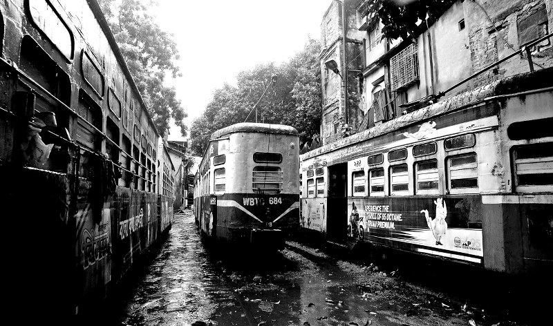 Most of the streetcars plying in Kolkata were shabby and caught in a time warp. Photos by Avishek Mitra