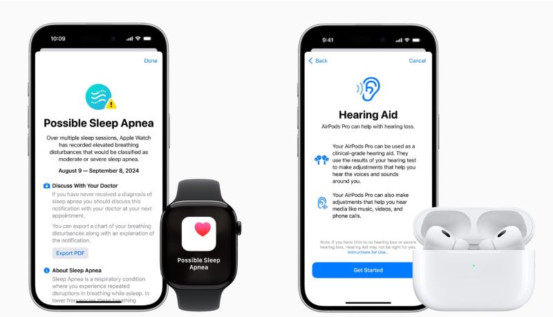 Sleep, hearing health features introduced Apple Watch, Air Pods Pro 2