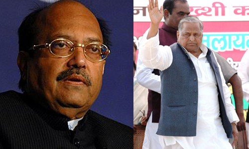 Mulayam, Amar Singh share dais in Lucknow