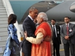 US President, wife arrives in India