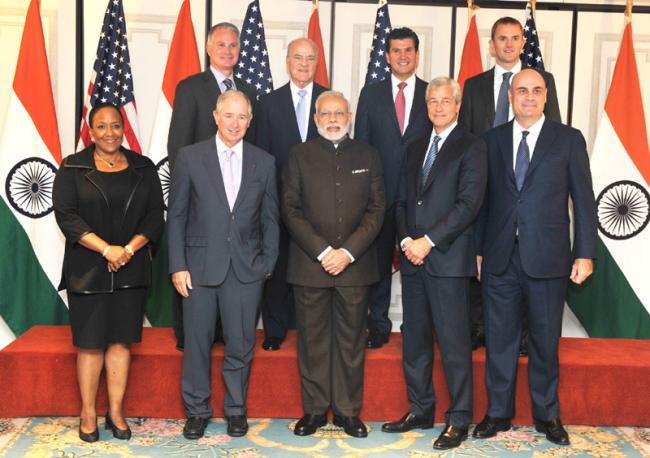 PM Modi holds roundtable meeting with American CEOs