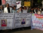 People for Better Treatment activists walk to demand justice for medical negligence victims