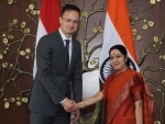 Sushma Swaraj meets Foreign Minister of Hungary 