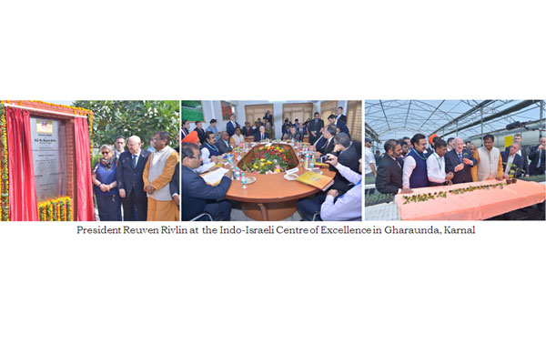  Israel President visits Indo-Israeli Centre of Excellence