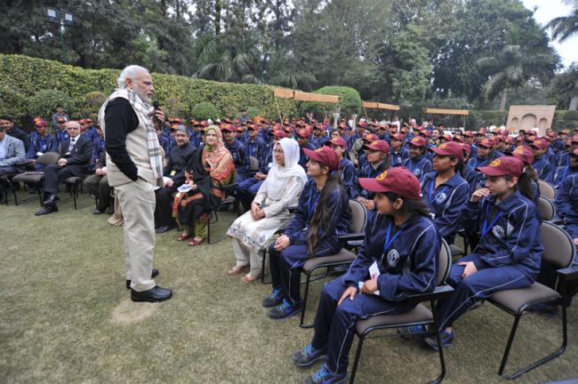 Youth from J&K call on PM Modi