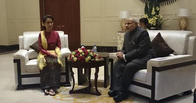 Prime Minister Narendra Modi wishes Aung San Suu Kyi