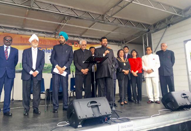 Ram Vilas Paswan attends Independence Day celebrations organized by Indian High Commission at London 