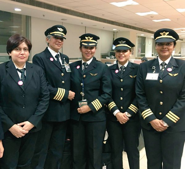 Air India operates longest flight with all women crew takes off