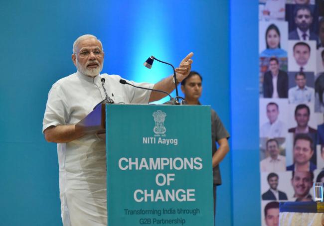 PM Modi addresses young entrepreneurs at 'Champions of Change' initiative 