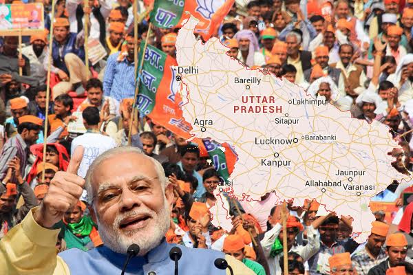 Modi wave sweeps Uttar Pradesh as BJP celebrates early Holi; Cong takes Punjab