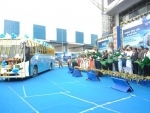 Kolkata- Khulna-Dhaka bus service ceremoniously flagged off from Kolkata today