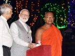 PM Modi reaches Colombo, visits Seema Malaka Temple