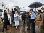 PM Modi makes aerial survey of flood affected areas of Gujarat