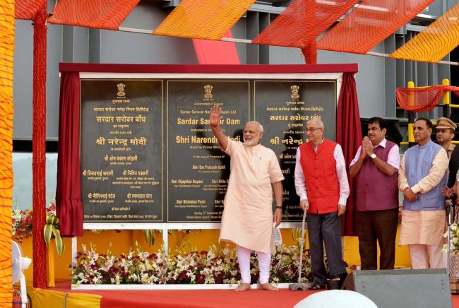 PM Modi celebrates 67th b'day by dedicating Sardar Sarovar Dam to nation