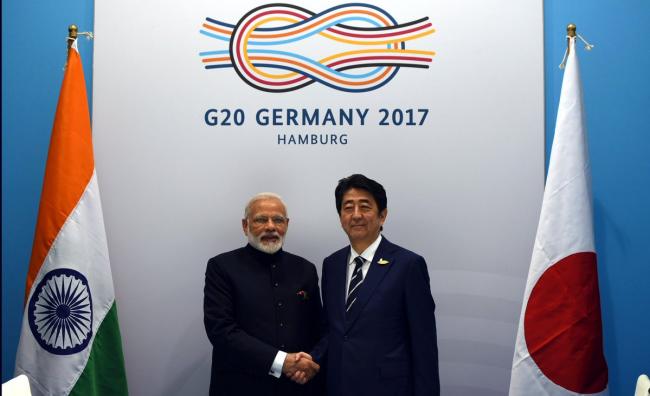 Narendra Modi meets Japanese PM 