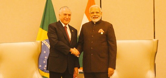 Narendra Modi meets Brazilian President Michel Temer