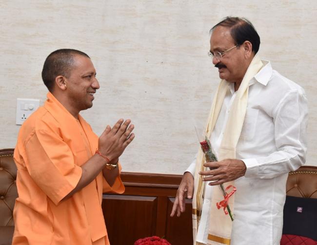 Yogi Adityanath meets Vice President M. Venkaiah Naidu 