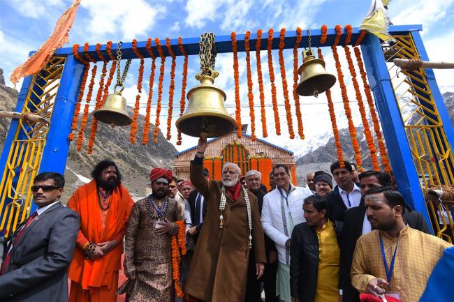 PM Modi offers prayers at Kedarnath temple