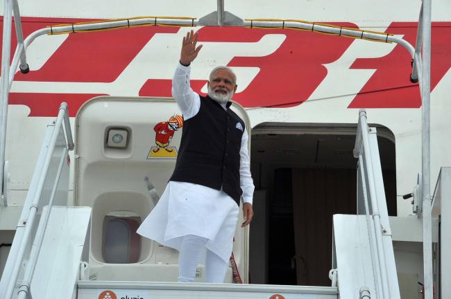 Narendra Modi ends four-nation tour, leaves for Delhi