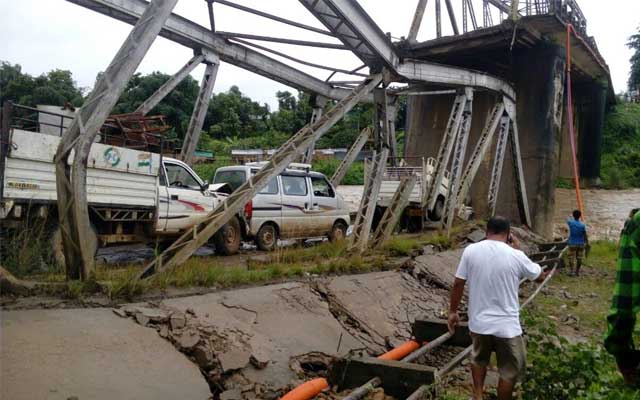 Four killed, five injured as bridge collapses in Nagaland 