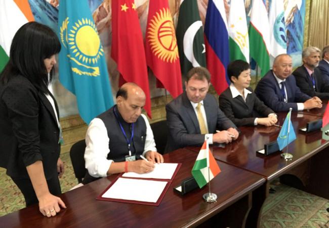 Home Minister Rajnath Singh delivers India's Country Statement at SCO meet in Kyrgyz Republic 