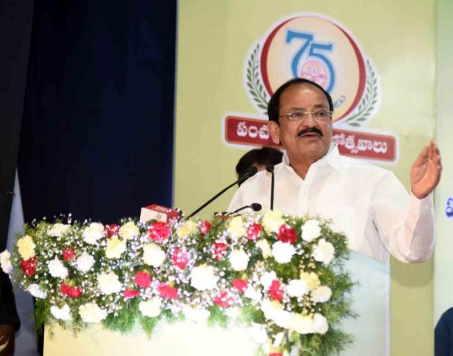 Peace, both beyond and within the boundaries is crucial for rapid development of our country: Vice President Naidu