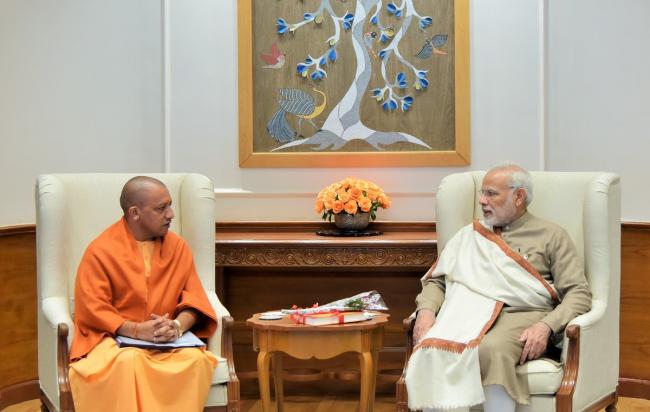 Narendra Modi wishes Uttar Pradesh Chief Minister Yogi Adityanth on birthday