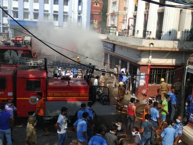 Massive fire breaks out at Calcutta Medical College and Hospital, firefighting operations currently underway