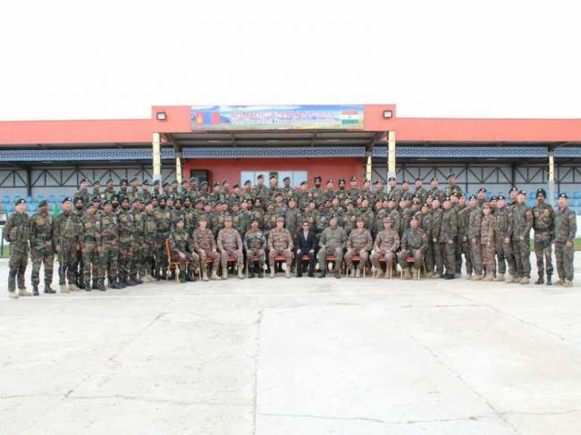 Indo-Mongolia Joint Exercise Nomadic Elephant 2018 held in Mongolia 