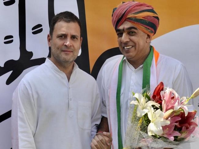 Jaswant Singh's son Manvendra joins Congress; Rahul Gandhi welcomes