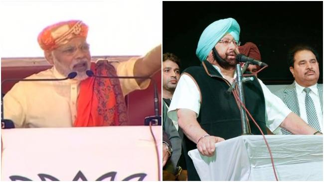 Modi takes dig at Amarinder Singh, Punjab CM hits back