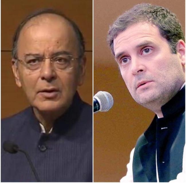 Congress president Rahul Gandhi, FM Jaitley exchange barb over Rafale in Parliament