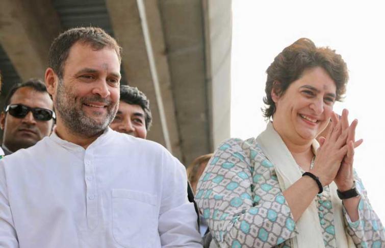 Priyanka Gandhi, Rahul Gandhi start their Lok Sabha campaign together in UP with Lucknow roadshow