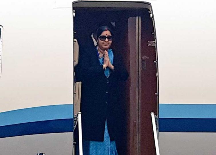 Sushma Swaraj commences her three-nation tour