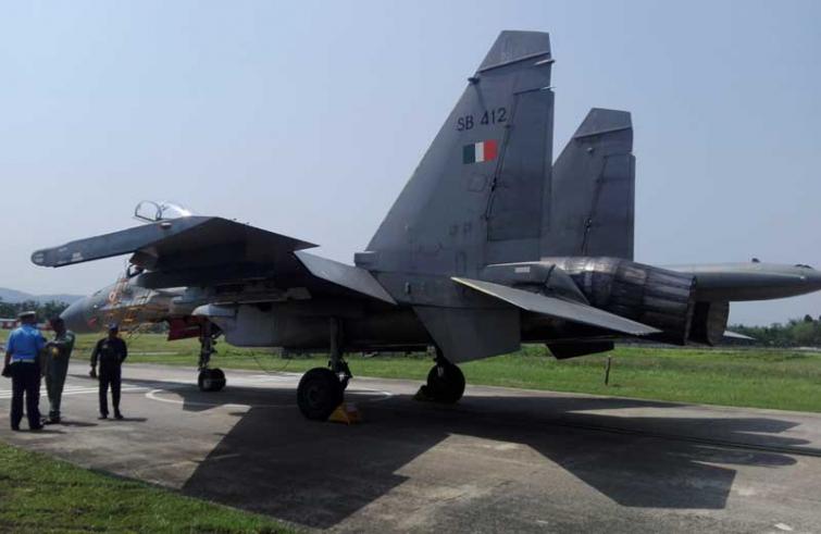 IAF first time conducts Su-30MKI fighter jet exercise in Guwahati airport