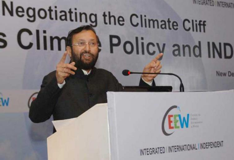 Prakash Javadekar takes charge as the Union Minister of Environment, Forest and Climate