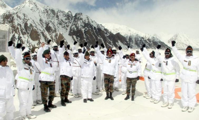 Defence Minister Rajanth Singh visits Siachen Glacier