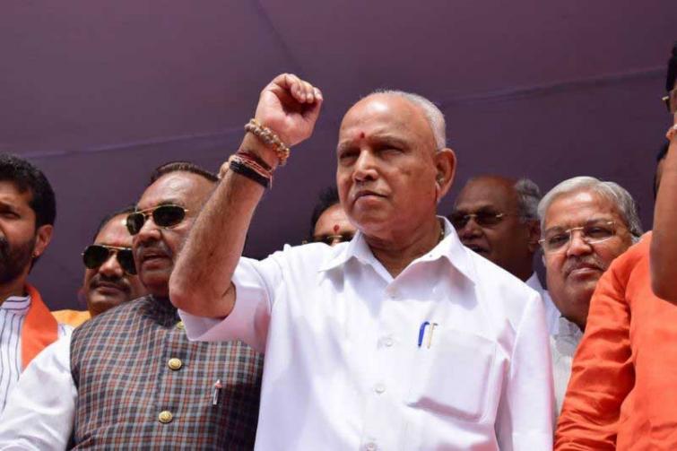 BS Yeddyurappa meets Karnataka Guv, set to become CM for fourth time