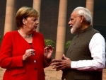 PM Modi meets Angela Merkel at Rashtrapati Bhavan