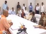 Yogi AdityanathÂ meetsÂ Hindu Samaj PartyÂ leader KamleshÂ Tewari's family members