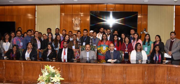 40 Indian origin youth from 8 countries call on Dr Jitendra Singh under the 53rd edition of â€œKnow India Programmeâ€