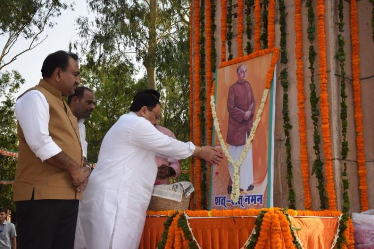 J P Nadda pays tribute to Shyama Prasad Mukherjee on his death anniversary