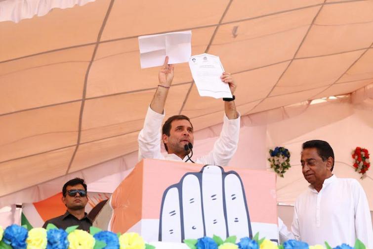Congress govts' farm loan waivers have helped BJP leaders, workers: Rahul Gandhi