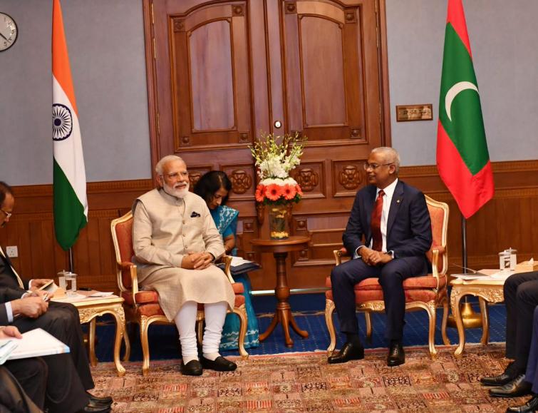 Narendra Modi in Maldives: PM given ceremonial welcome, meets President 